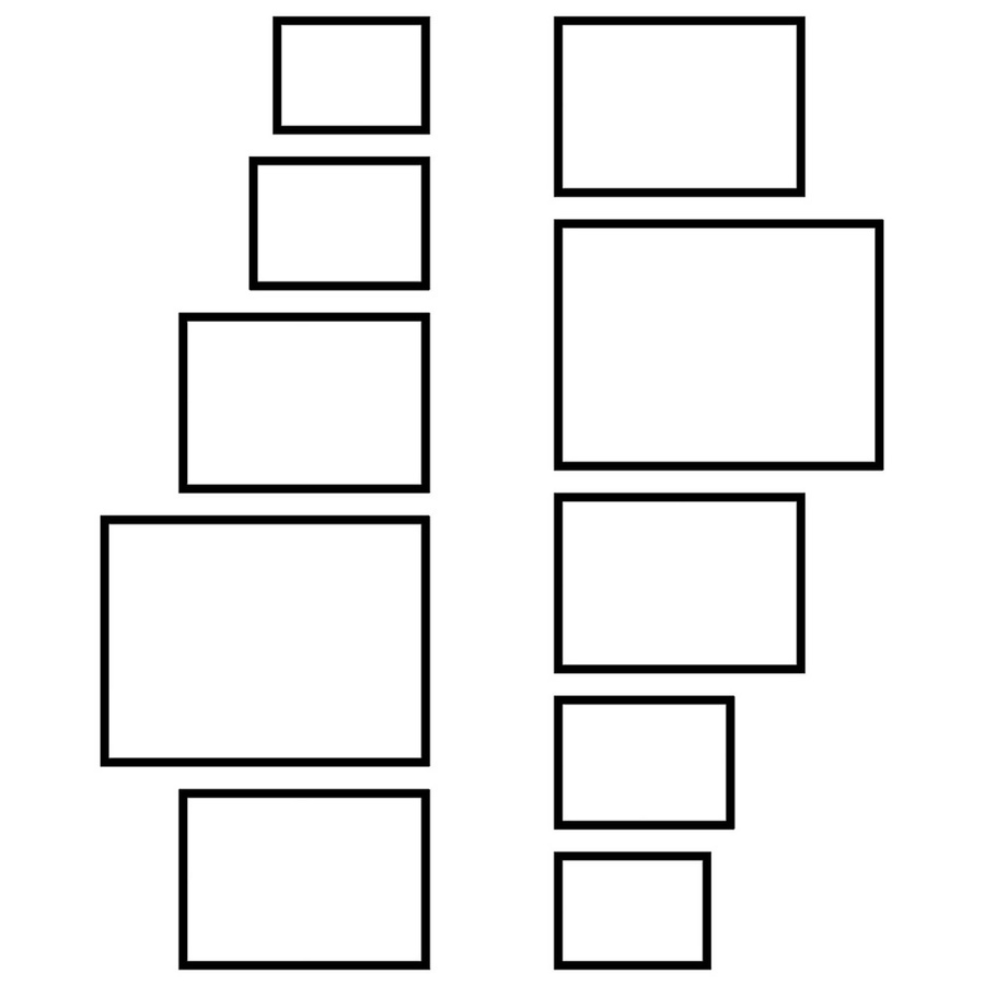 Zestaw ramek PINIA 00 GF0039 - galeria ramek na 10 zdjęć