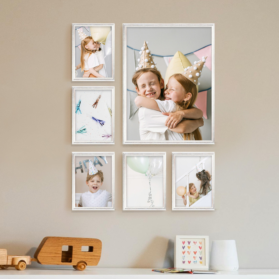 Zestaw srebrnych ramek galeria HIT 1 S GF0002