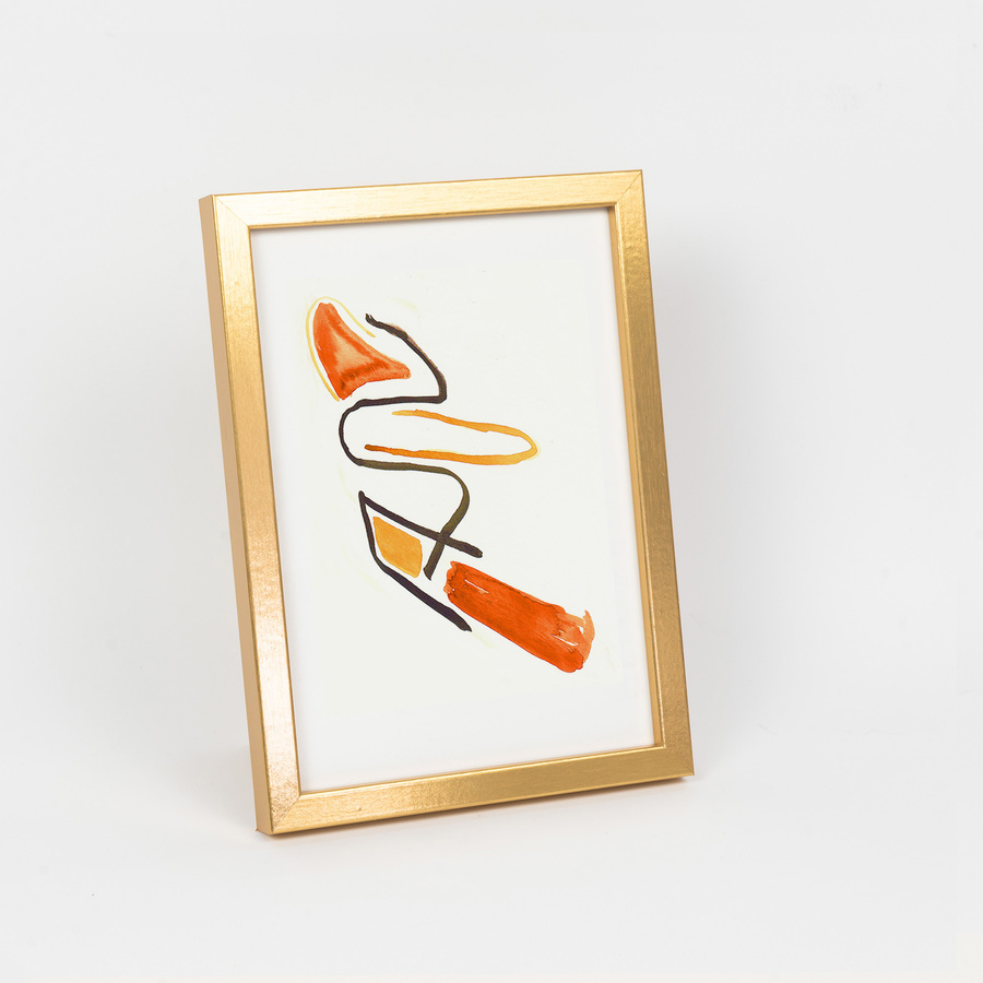 Złota ramka na zdjęcia KEA Z w rozmiarze 15x21 cm