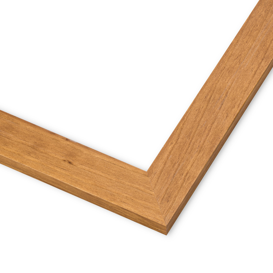 Rama do obrazów, zdjęć, plakatów oraz luster na wymiar LUCA #2798. Płaska nowoczesna, drewniana oprawa - kolor grusza