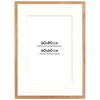 Naturalna ramka z passe partout na zdjęcia w rozmiarze 60x80 cm z passe partout 40x60 cm