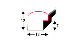 Zestaw dębowych ramek galeria HIT 33 GF0008