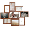 Multirama drewniana Brown 91, zestaw ramek 8 X 10x15 cm, 1 X 13x18 cm - brązowa
