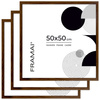 Brązowa ramka na zdjęcia  w rozmiarze 50x50 cm