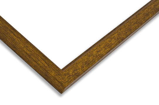 Rama od obrazów, zdjęć oraz plakatów na wymiar LUCA #200. Nowoczesna prosta, drewniana oprawa - kolor złoty przecierany