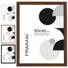 Brązowa ramka na zdjęcia  w rozmiarze 30x40 cm