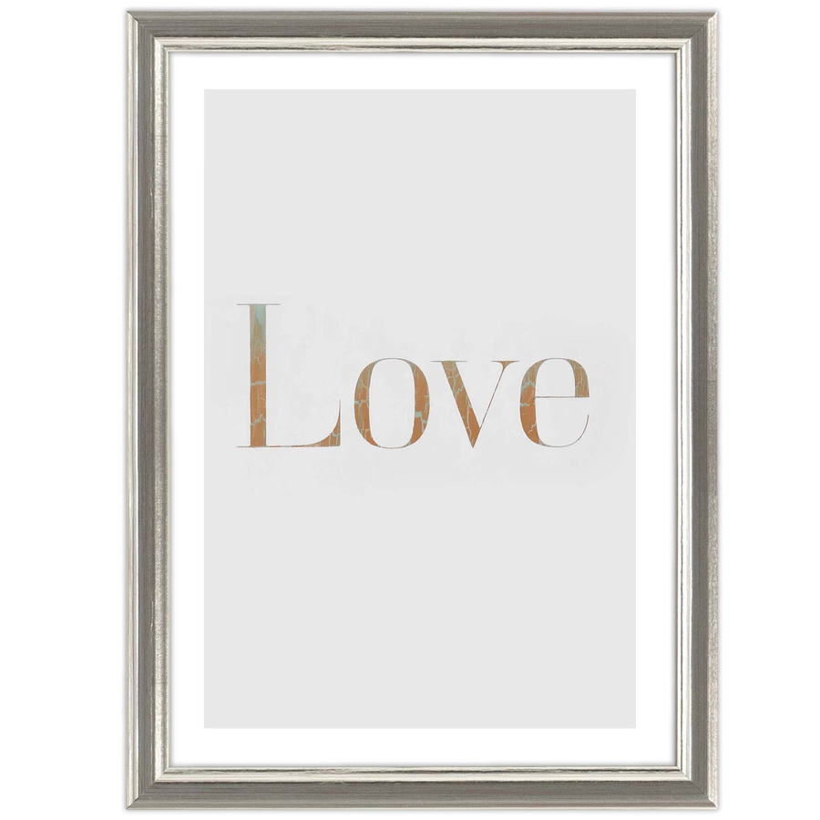 Ramka drewniana PRESTO 1859, szlachetna fotoramka na zdjęcia, plakaty lub rysunki - kolor srebrny