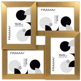 Multirama HEN GOLD zestaw ramek 4 X 10x15 cm