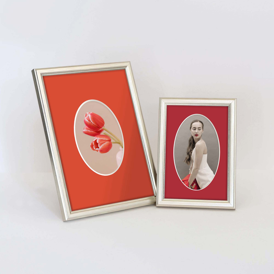 Passe partout 10x15 (6x9) owal róż wenecki - Luca Q5704