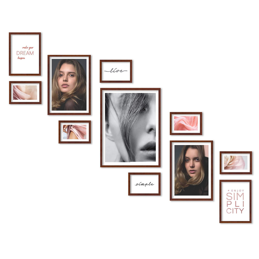 Zestaw ramek PINIA 3 GF0030 L- galeria ramek na 11 zdjęć