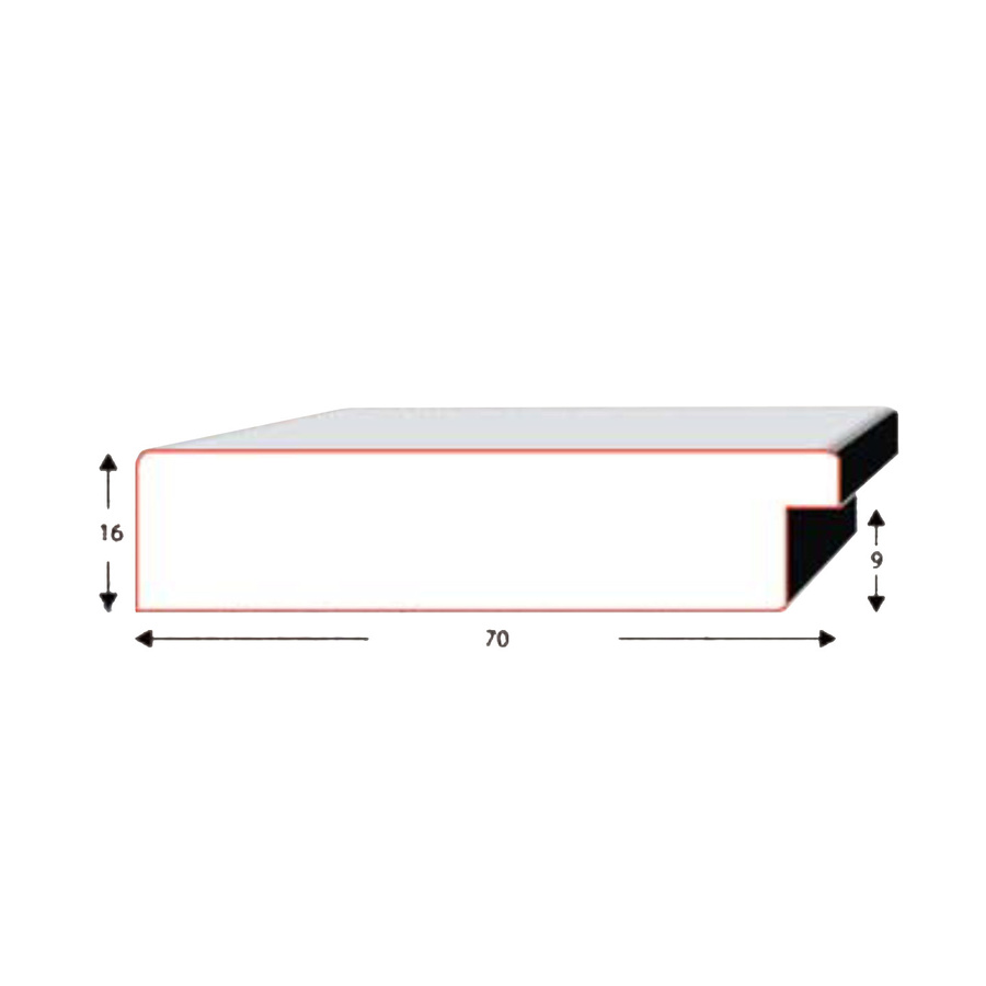 Lustro nowoczesne w ramie 50x120 cm
