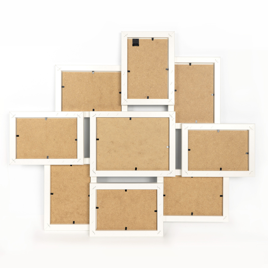 Multirama w białym kolorze MULTI HEN 1 na 9 zdjęć ramka na zdjęcia