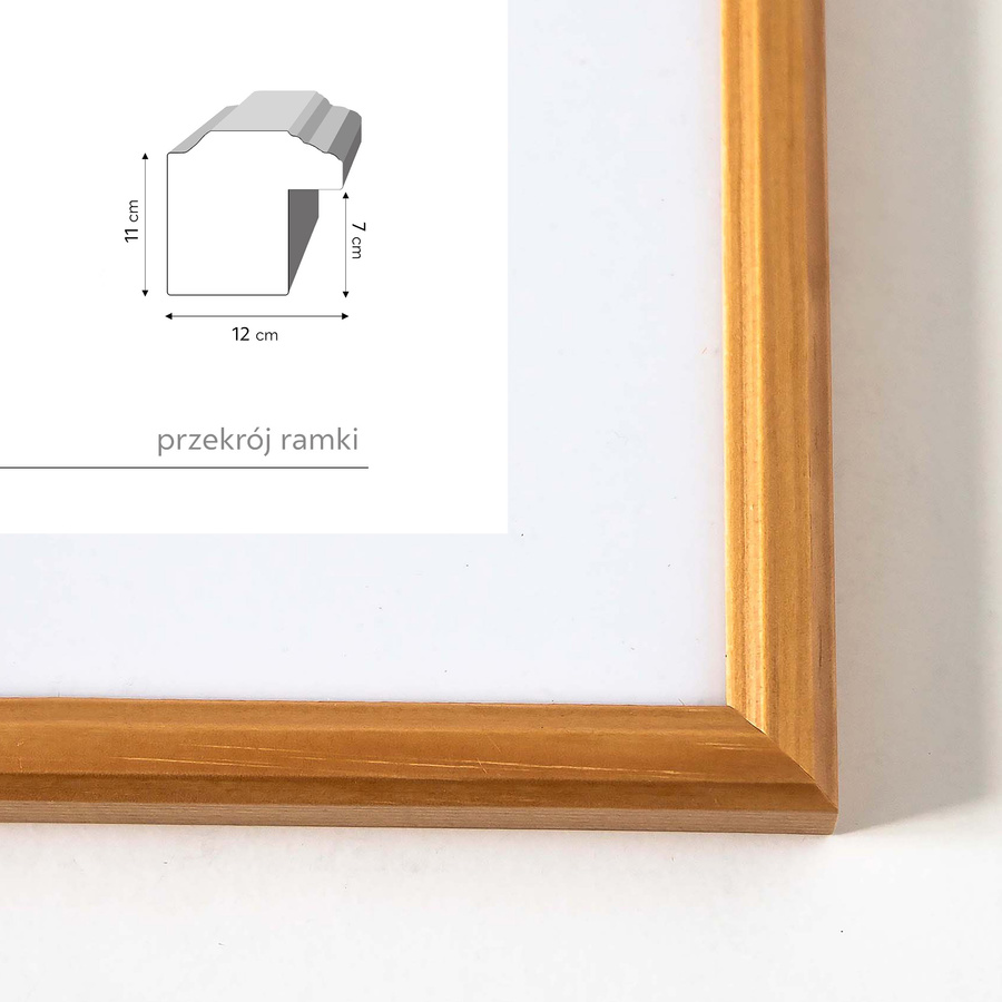 Galeria ścienna PRESTO 0 GF0002. Zestaw naturalnych ramek na ścianę