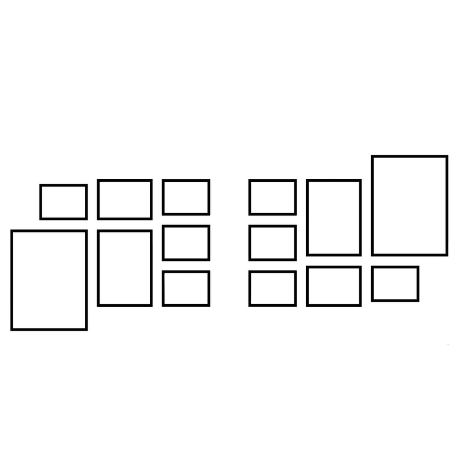 Zestaw ramek PINIA 3 GF0042 - galeria ramek na 14 zdjęć