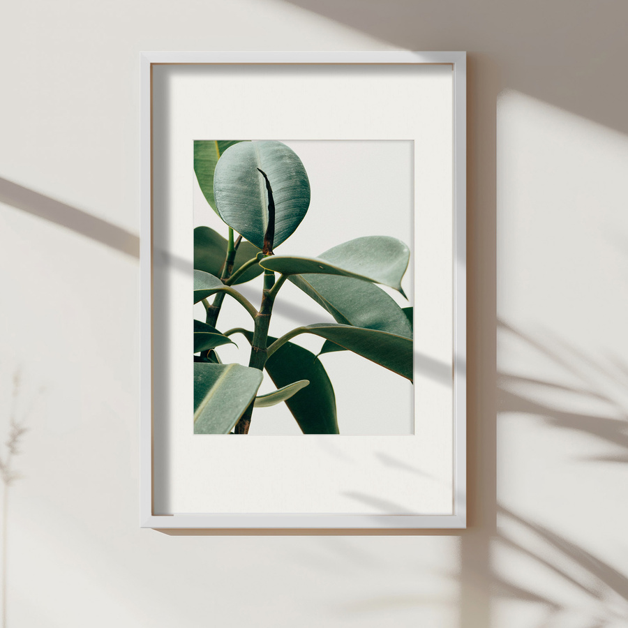 Biała ramka z passe partout na zdjęcia w rozmiarze 40x60 cm z okienkiem passe partout 30x40 cm