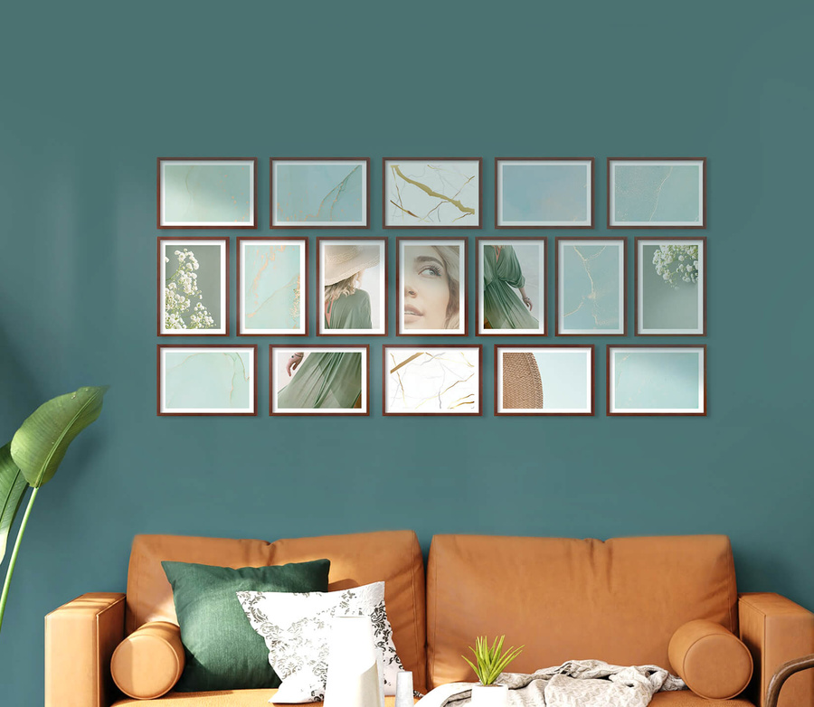 Zestaw ramek PINIA 3 GF0028 - galeria ramek na 17 zdjęć