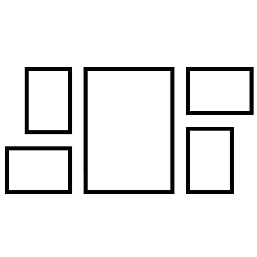 Zestaw ramek PINIA 3 GF0045 - galeria ramek na 5 zdjęcia