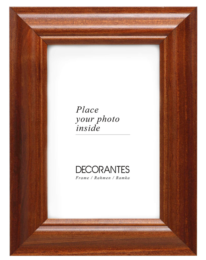 Ramka drewniana VIESTE 2074, szlachetna i trwała fotoramka na zdjęcia, plakaty lub obrazy - kolor brązowy