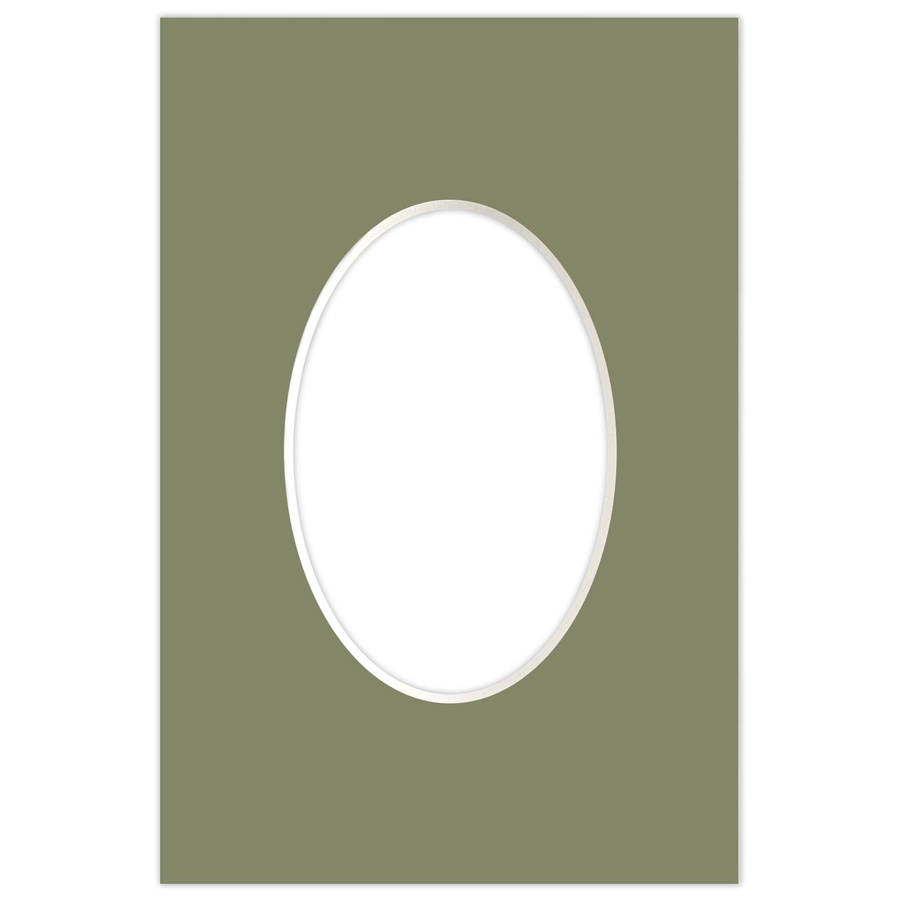 Passe partout 10x15 (6x9) OWAL ZIELONE EVERGREEN - LUCA Q5504