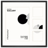 Foto galeria 40x40 cm na 4 zdjęcia o wymiarach 21x30 cm i 9x9 cm w czarnym kolorze