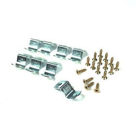 Komplet blaszek, uchwytów 12 mm do montażu podobrazi malarskich, fotoobrazów w ramy drewniane