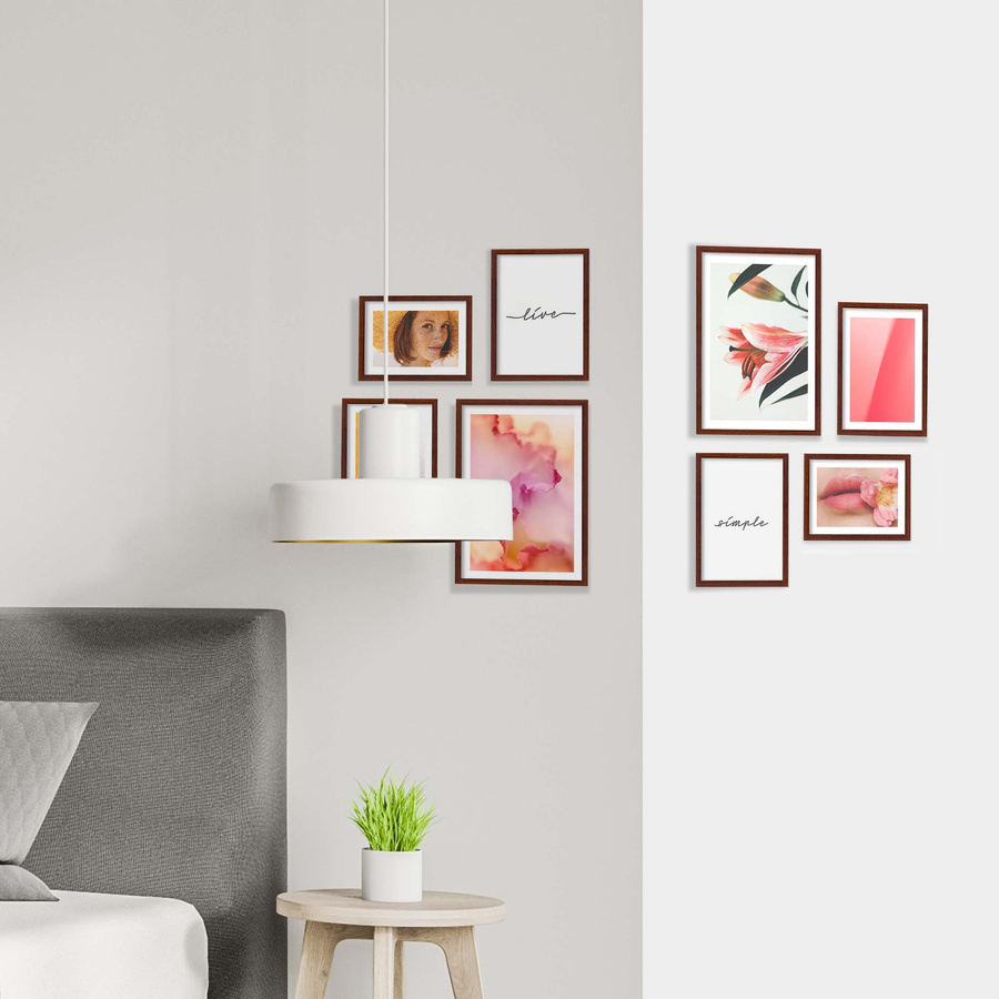 Zestaw ramek PINIA 3 GF0043 - galeria ramek na 8 zdjęć