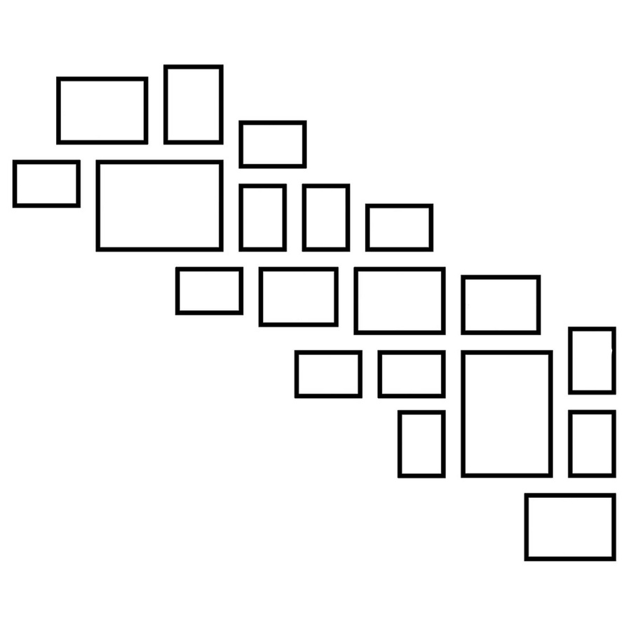 Zestaw ramek PINIA 3 GF0036 L- galeria ramek na 19 zdjęć