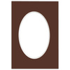 Passe partout 15x21 (10x15) OWAL BRĄZOWE CHOCOLATE - LUCA Q5603