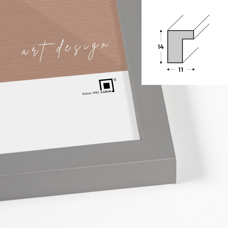 Zestaw ramek drewnianych PINIA 2690 PAK 5 szt. - kolor szary