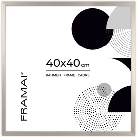 Srebrna ramka na zdjęcia LUX S w rozmiarze 40x40 cm