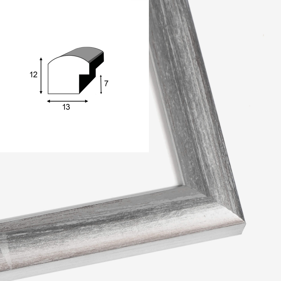 Zestaw srebrnych ramek galeria HIT 1 S GF0001