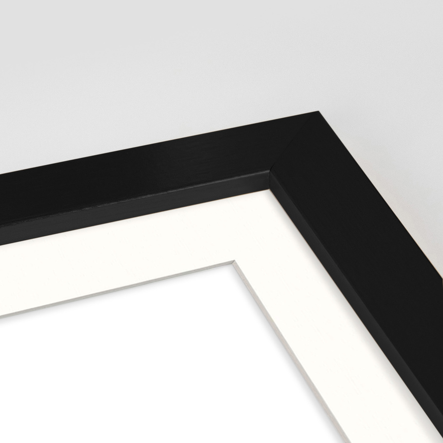 Ramka z passe partout na zdjęcia w rozmiarze 70x100 cm z okienkiem passe partout 60x80 cm