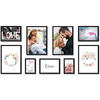 Galeria ścienna PRESTO 2 GF0004. Zestaw czarnych ramek na ścianę
