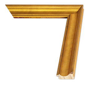 Rama do obrazów, zdjęć oraz plakatów na wymiar LUCA #3079. Klasyczna, drewniana oprawa - holkiel, kolor złoty