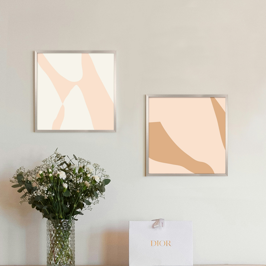 Srebrna ramka na zdjęcia LUX S w rozmiarze 40x40 cm