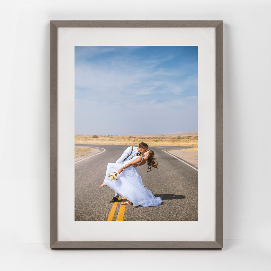 Srebrna ramka na zdjęcia LUX ST w rozmiarze 30x40 cm