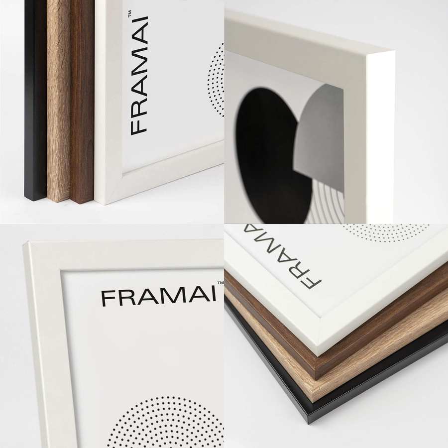 Biała ramka na zdjęcia w rozmiarze 40x60 cm