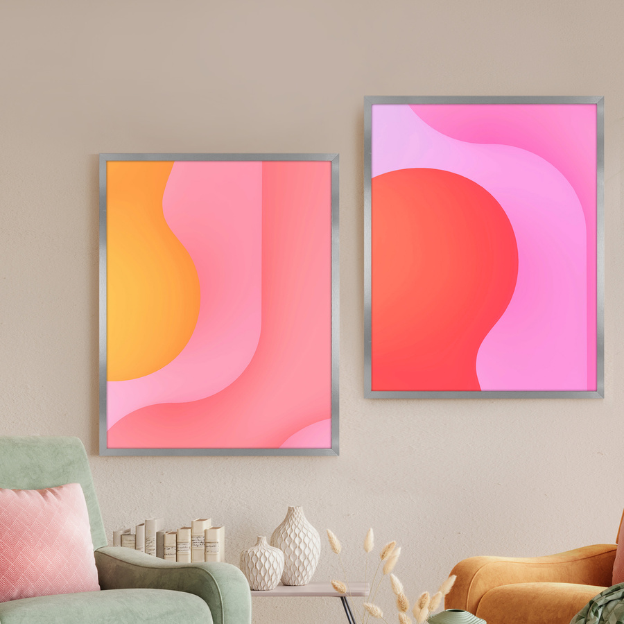 Srebrna ramka HEN S 40x50 cm