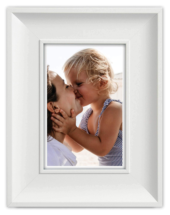 Ramka drewniana SALETTI 2125, klasyczna fotoramka na zdjęcia, plakaty lub obrazy - kolor biały