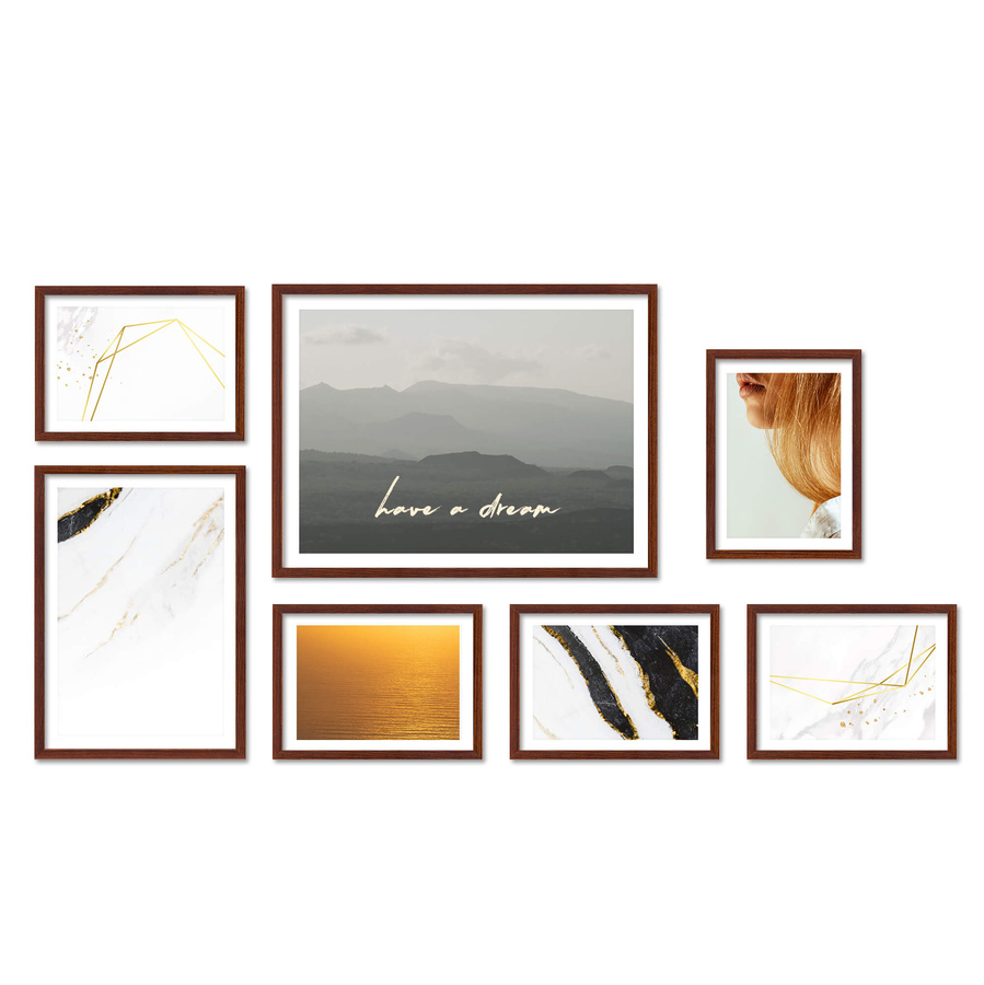 Zestaw ramek PINIA 3 GF0023 - galeria ramek na 7 zdjęć