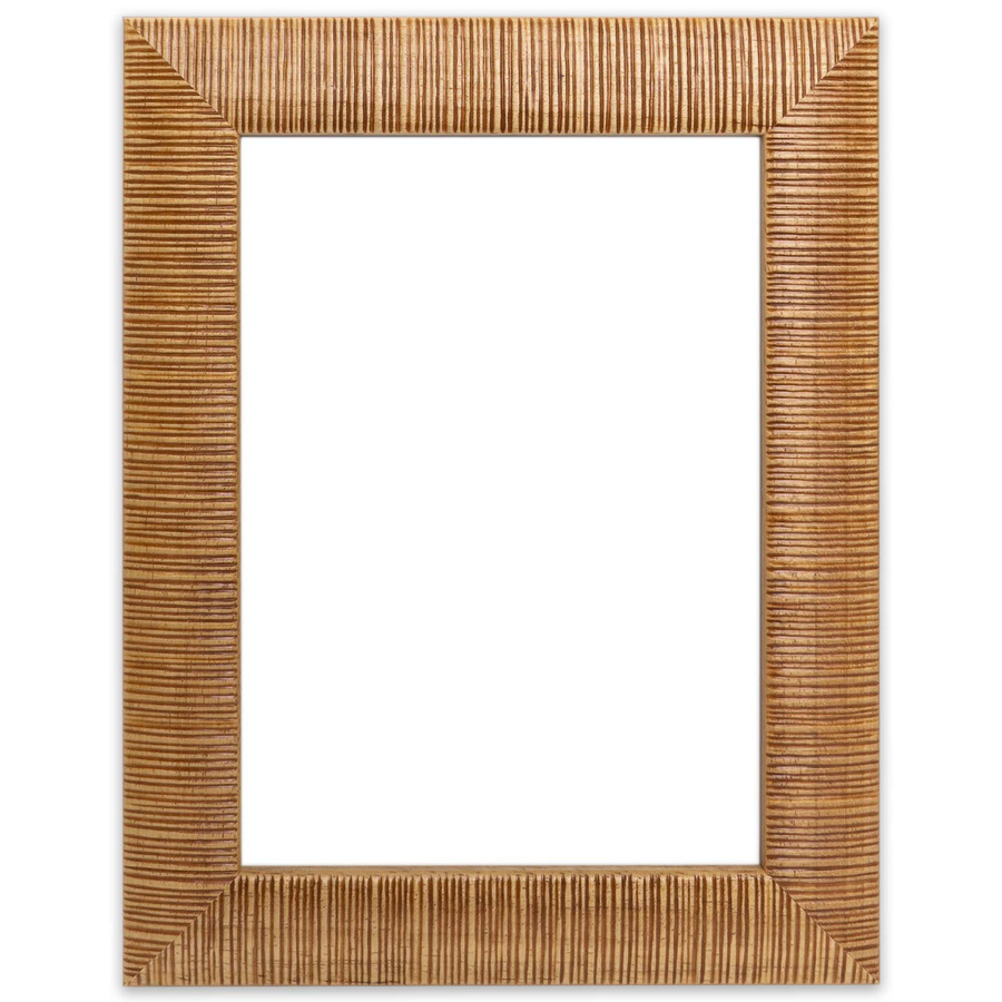 Ramka drewniana ALTINO 2050, szlachetna fotoramka na zdjęcia, plakaty lub obrazy - kolor naturalne drewno, prążkowana