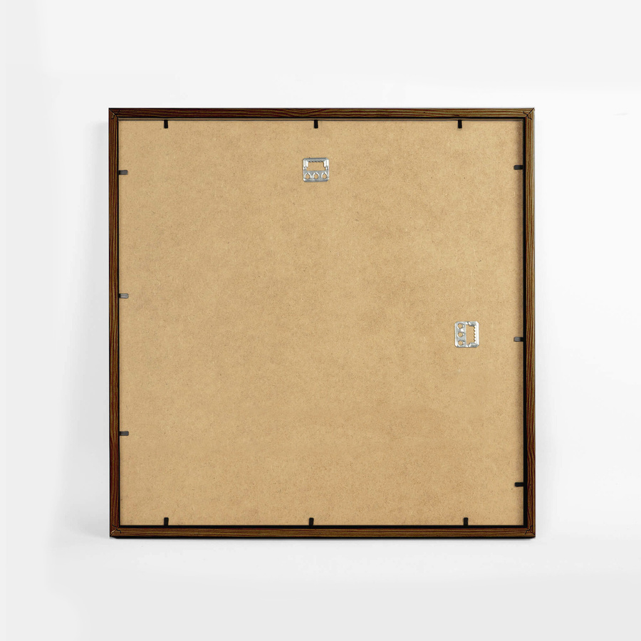 Foto galeria 40x40 cm na 4 zdjęcia o wymiarach 21x30 cm i 9x9 cm w brązowym kolorze