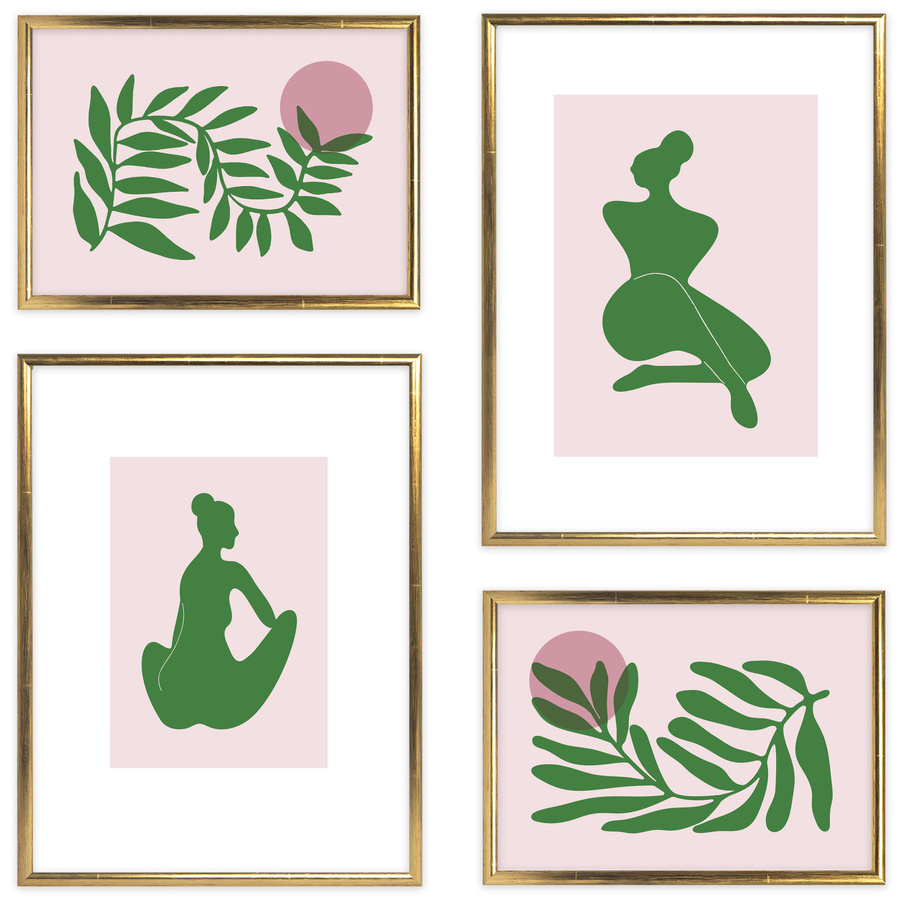 Zestaw złotych ramek galeria HIT 1 Z GF0003