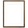 Brązowa ramka z passe partout na zdjęcia w rozmiarze 40x50 cm z okienkiem passe partout 30x40 cm