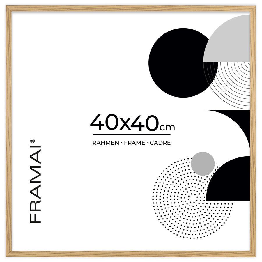 Ramka na zdjęcia w dębowym kolorze FDM 02 w rozmiarze 40x40 cm