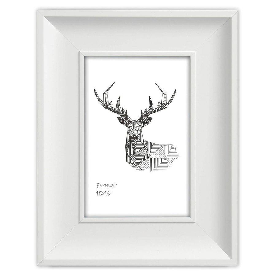 Ramka drewniana SALETTI 2125, klasyczna fotoramka na zdjęcia, plakaty lub obrazy - kolor biały