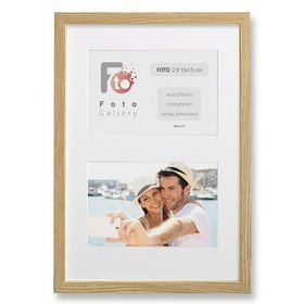 Ramka drewniana galeria passe-partout Natural 20x27 - kolor naturalne drewno