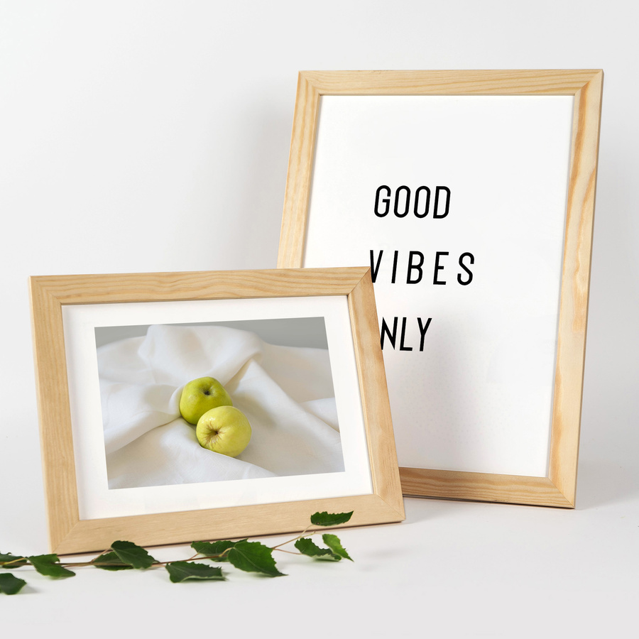 Ramka z drewna surowego na zdjęcia 5 szt. RAW 15x21 cm