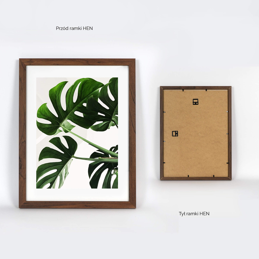 Brązowa ramka na zdjęcia w rozmiarze 30x40 cm