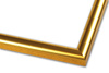 Rama do obrazów, zdjęć oraz plakatów na wymiar LUCA #1876. Nowoczesna wysoka, drewniana oprawa - kolor złoty błyszczący
